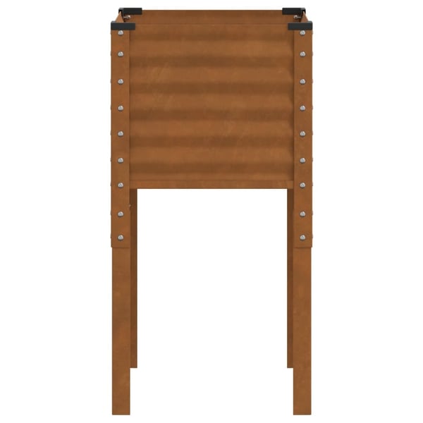vidaXL Hagepotte 45x45x88 cm værbestandig stål