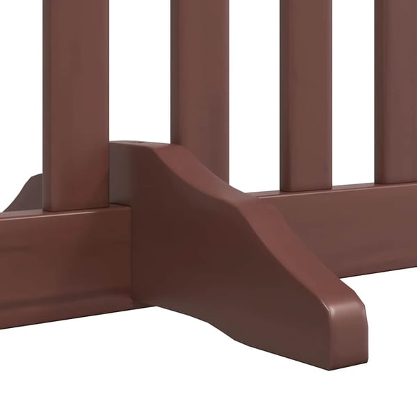 vidaXL Hundeport sammenleggbar 8 paneler brun 640 cm poppeltre