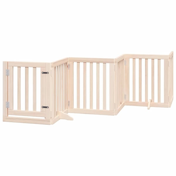 vidaXL Hundeport sammenleggbar 15 paneler 750 cm poppeltre