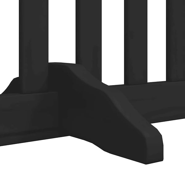 vidaXL Hundeport sammenleggbar 12 paneler svart 960 cm poppeltre