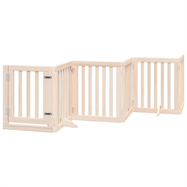 vidaXL Hundeport sammenleggbar 12 paneler 600 cm poppeltre