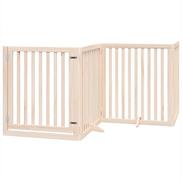 vidaXL Hundeport sammenleggbar 10 paneler 800 cm poppeltre