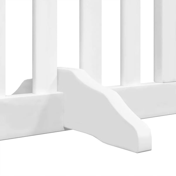 vidaXL Hundeport sammenleggbar 8 paneler hvit 640 cm poppeltre