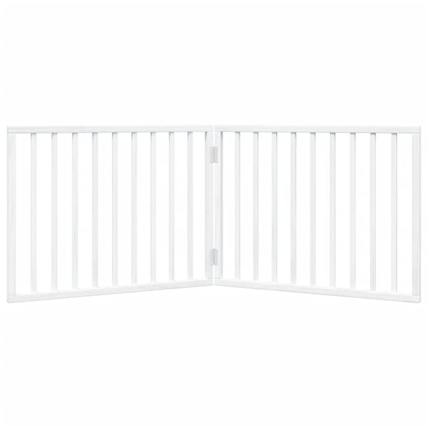 vidaXL hundegitter foldbart 2 paneler hvid 160 cm poppeltræ