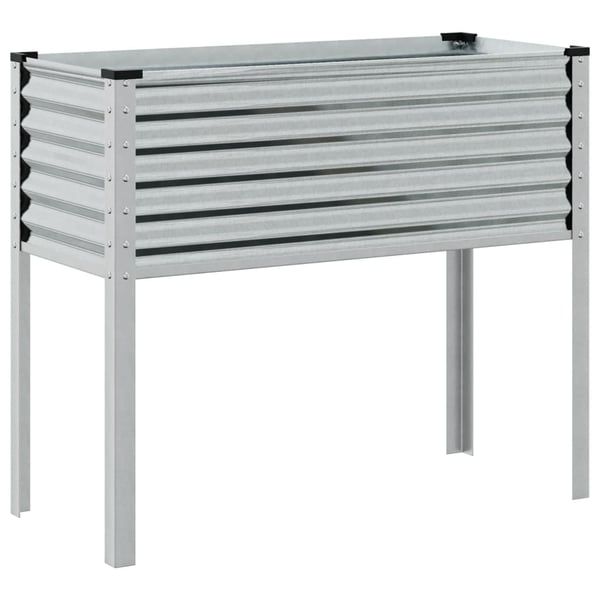 vidaXL Hagepotte 100x45x90 cm galvanisert stål