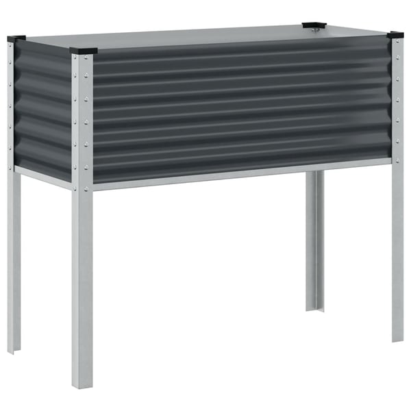 vidaXL Hagepotte antrasitt 100x45x90 cm stål