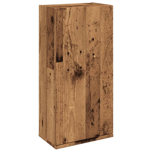 vidaXL Vegghengt baderomsskap gammel tre 32x20x67 cm