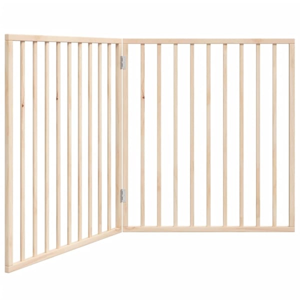 vidaXL Koiraportti kokoontaittuva 2 paneelia 160 cm poppelipuu