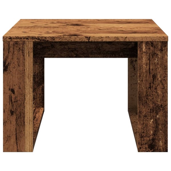 vidaXL Sidebord gammelt tre 50x50x35 cm konstruert tre