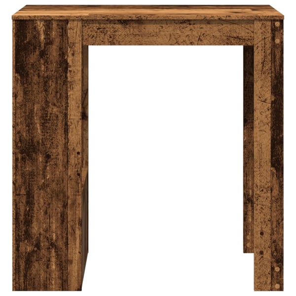 vidaXL Barbord med stativer gammelt tre 102x50x103,5 cm konstruert tre