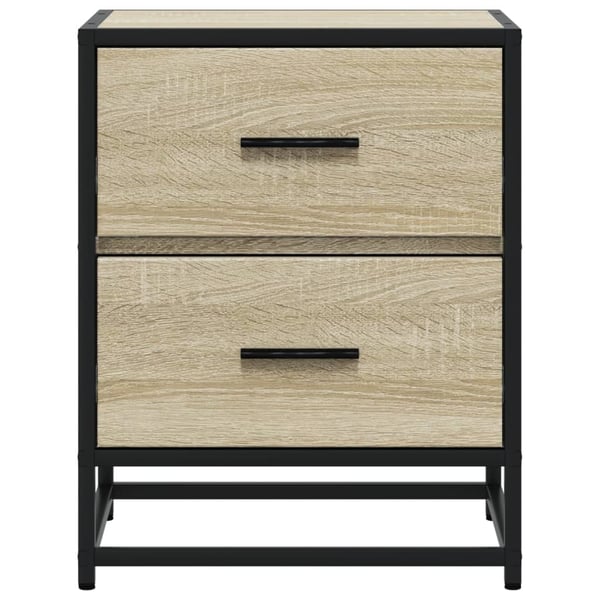 vidaXL Nattbord sonoma eik 40x31x50 cm konstruert tre