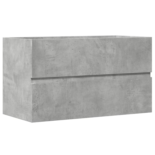 vidaXL vaskeskab 90x38,5x45 cm konstrueret træ betongrå