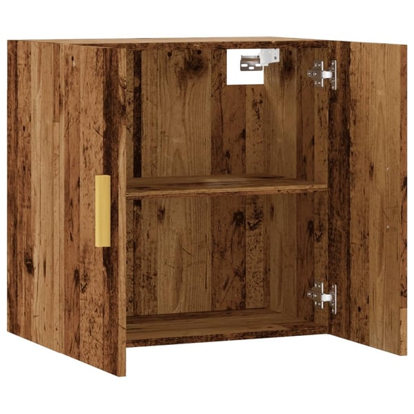 vidaXL Veggskap gammelt tre 60x31x60 cm konstruert tre