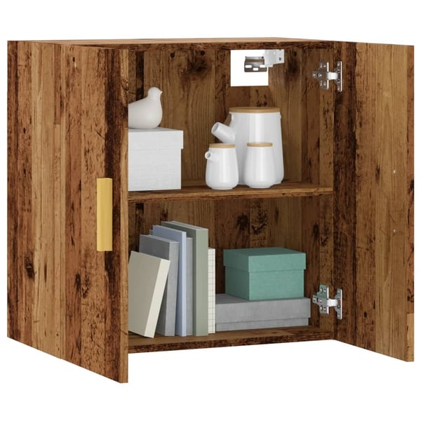 vidaXL Veggskap gammelt tre 60x31x60 cm konstruert tre
