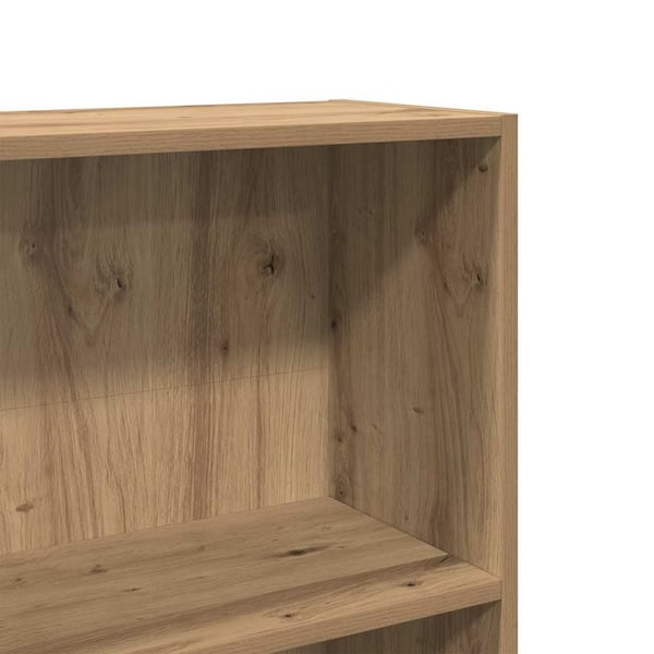 vidaXL bogreol 60x24x143 cm konstrueret træ egetræsfarve