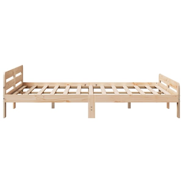 vidaXL Sengeramme uten madrass 150x200 cm heltre furu