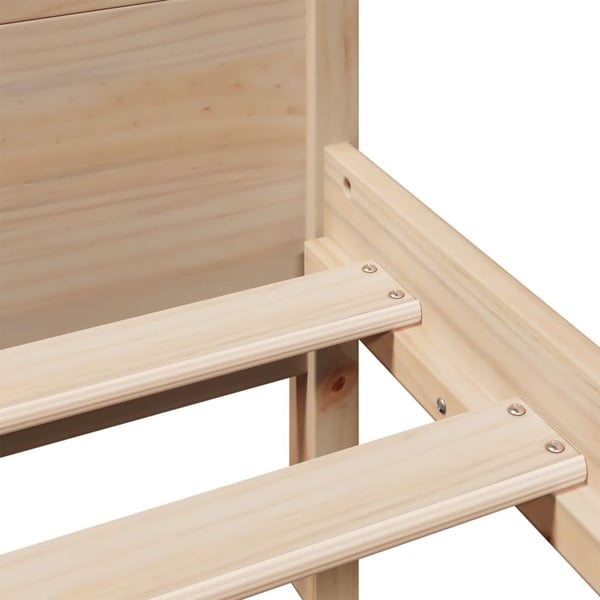 vidaXL Sengeramme uten madrass 140x190 cm heltre furu