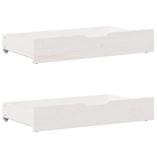 vidaXL sengeramme uden madras 160x200 cm massivt fyrretræ hvid