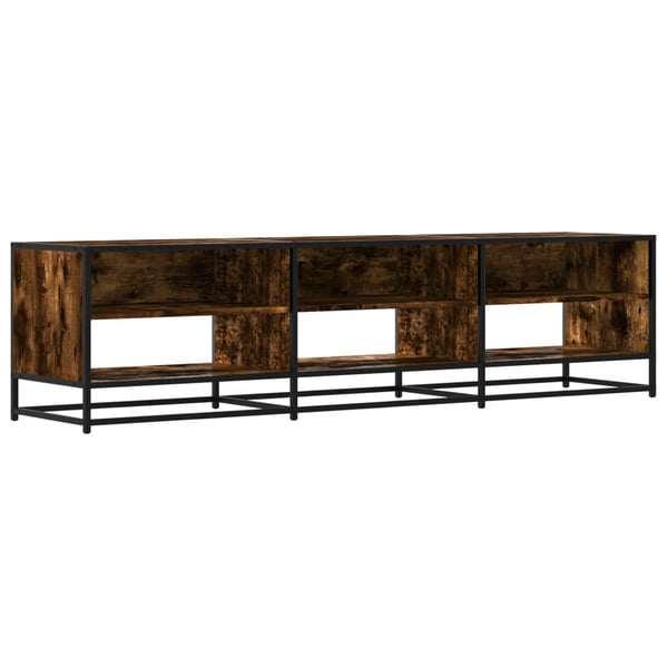 vidaXL TV-benk røkt eik 180x40x46 cm konstruert tre