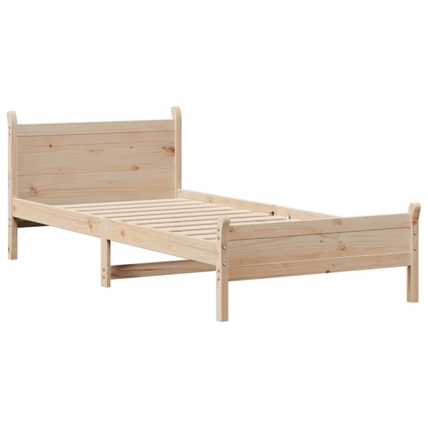 vidaXL Sengeramme uten madrass 90x200 cm heltre furu