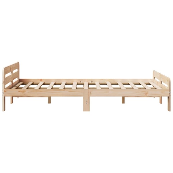 vidaXL Sengeramme uten madrass 120x200 cm heltre furu