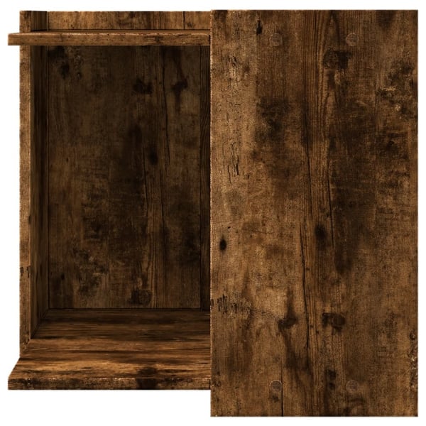 vidaXL toiletskjuler kattebakke 53x53x51 cm konstrueret træ røget eg