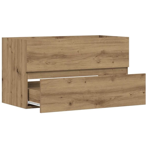 vidaXL Servantskap artisan eik 90x38,5x45 cm konstruert tre