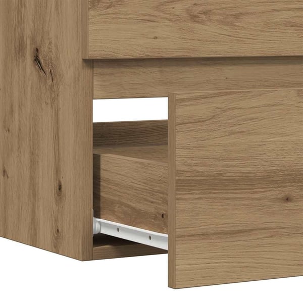 vidaXL Servantskap artisan eik 90x38,5x45 cm konstruert tre