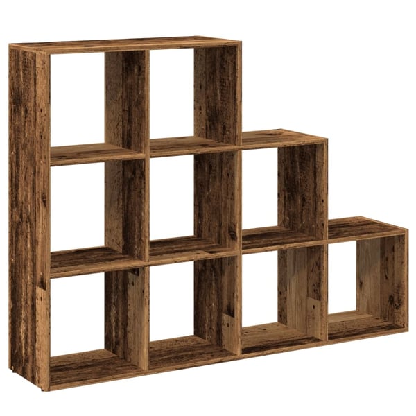 vidaXL bogreol/rumdeler 137,5x29x103,5 cm konstrueret træ antikt træ