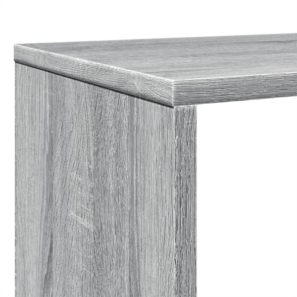 vidaXL Bokhylle grå sonoma 102x29x143 cm konstruert tre