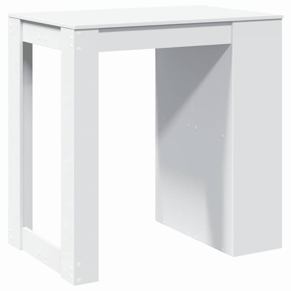 vidaXL barbord 102x70x103,5 cm konstrueret træ hvid