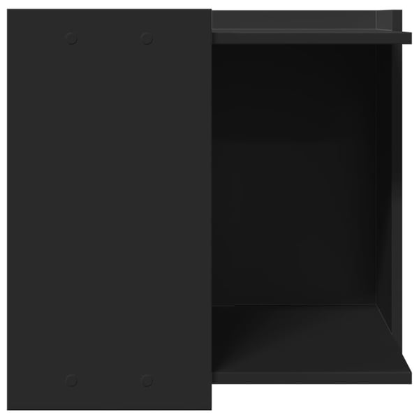 vidaXL Skap til kattetoalett svart 53x53x51 cm konstruert tre