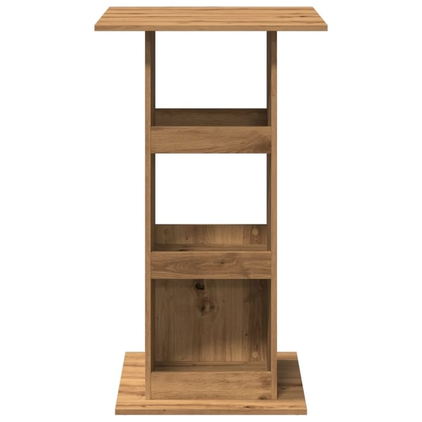 vidaXL Barbord med oppbevaring artisan eik 60x60x102 cm konstruert tre