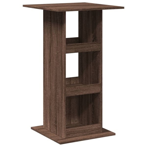 vidaXL Barbord med oppbevaring brun eik 60x60x102 cm konstruert tre