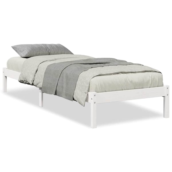 vidaXL ekstra lang sengeramme uden madras 80x210 cm massivt fyrretræ