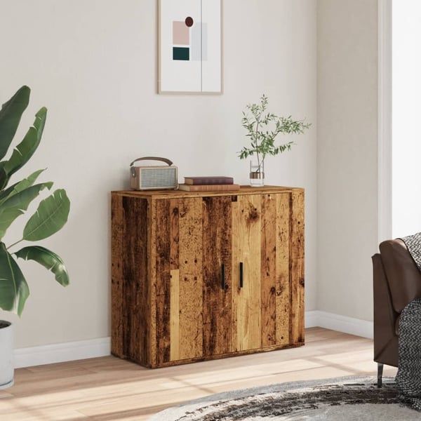 vidaXL Skjenk gammelt tre 80x33x70 cm konstruert tre