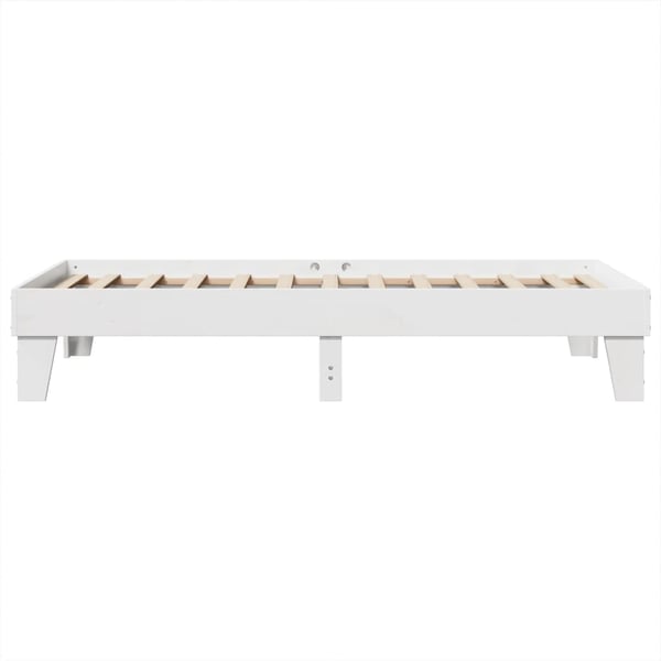 vidaXL Sengeramme uten madrass hvit 90x200 cm heltre furu