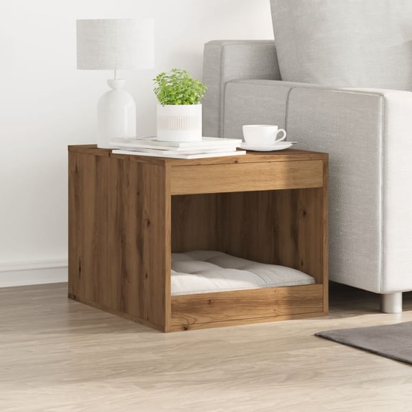 vidaXL Skap til kattetoalett artisan eik 47x59x42 cm konstruert tre