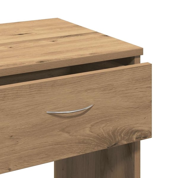 vidaXL Skrivebord sonoma eik 80x40x75 cm konstruert tre