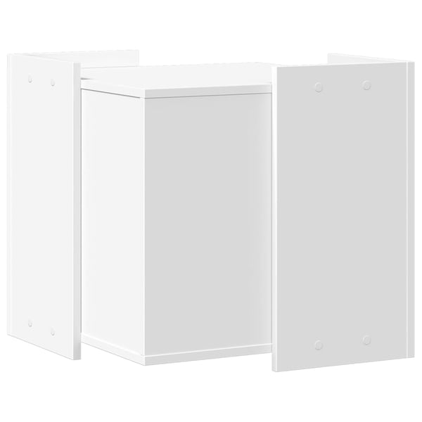 vidaXL Skap til kattetoalett hvit 53x53x51 cm konstruert tre