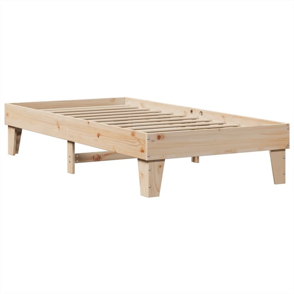 vidaXL Sengeramme uten madrass 100x200 cm heltre furu