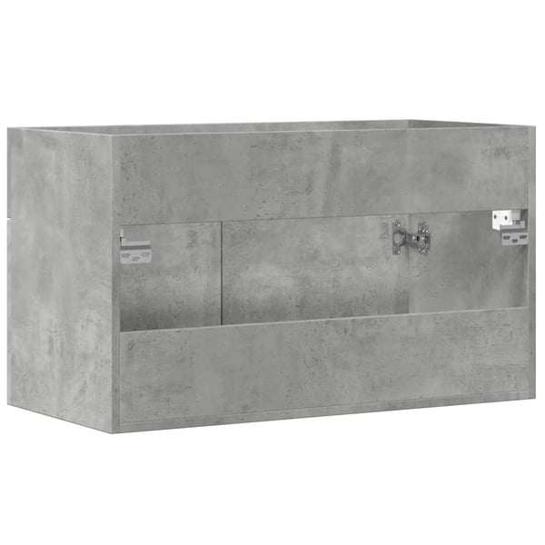 vidaXL Servantskap betonggrå 80x38,5x46 cm sponplate