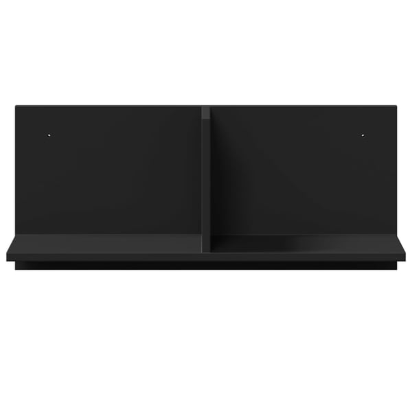 vidaXL vægskab 70x16,5x30 cm konstrueret træ sort