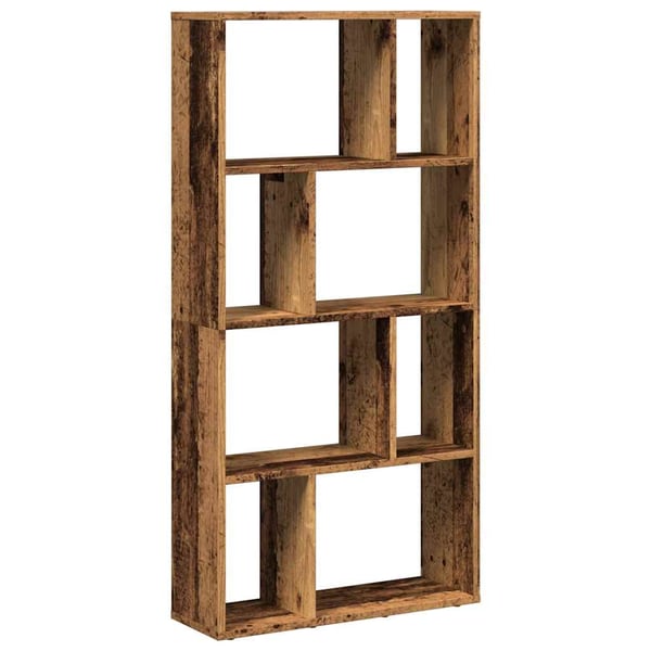 vidaXL bogreol 60x20x120,5 cm konstrueret træ antikt træ