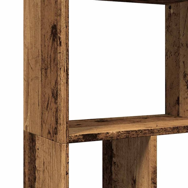 vidaXL bogreol 60x20x120,5 cm konstrueret træ antikt træ