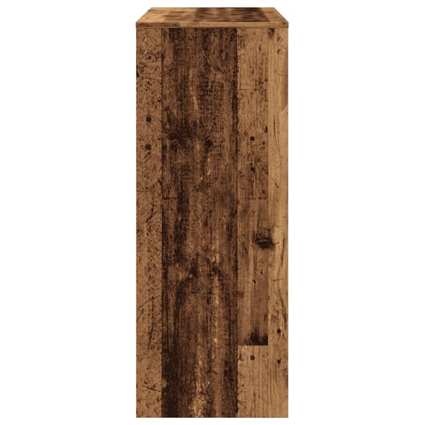 vidaXL Barbord med stativer gammelt tre 90x40x103,5 cm konstruert tre