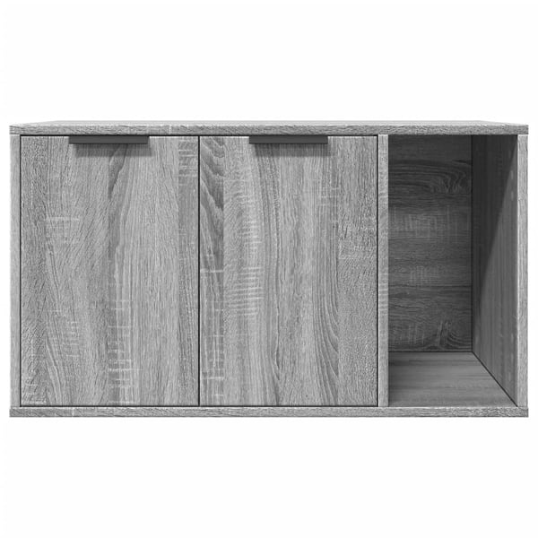 vidaXL Skap til kattetoalett grå sonoma 80x50x45 cm konstruert tre