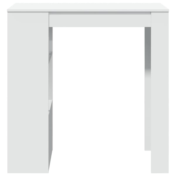 vidaXL Barbord med stativer hvit 102x50x103,5 cm konstruert tre