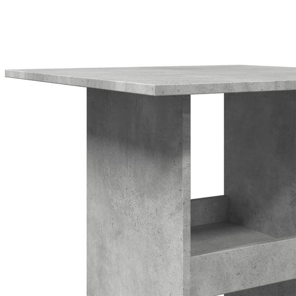 vidaXL Barbord med oppbevaring betonggrå 60x60x102 cm konstruert tre