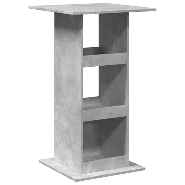 vidaXL Barbord med oppbevaring betonggrå 60x60x102 cm konstruert tre